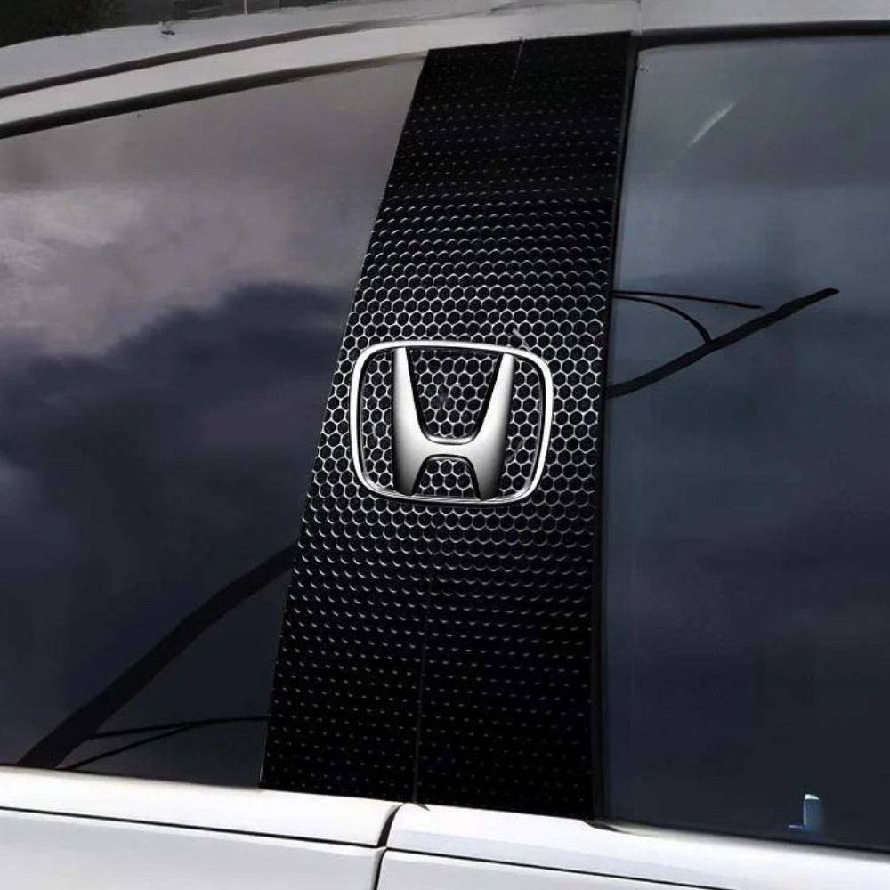 2x Klistermärken för bilfönster med logotyp