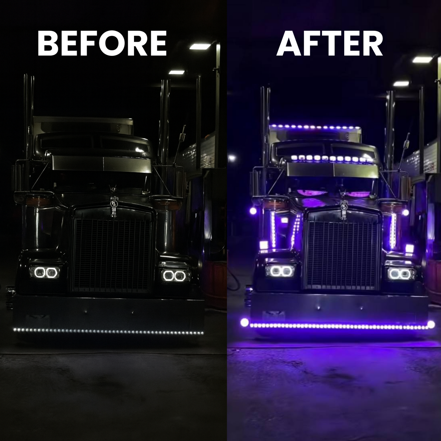 LED bilögon - 2 delar Förpackning