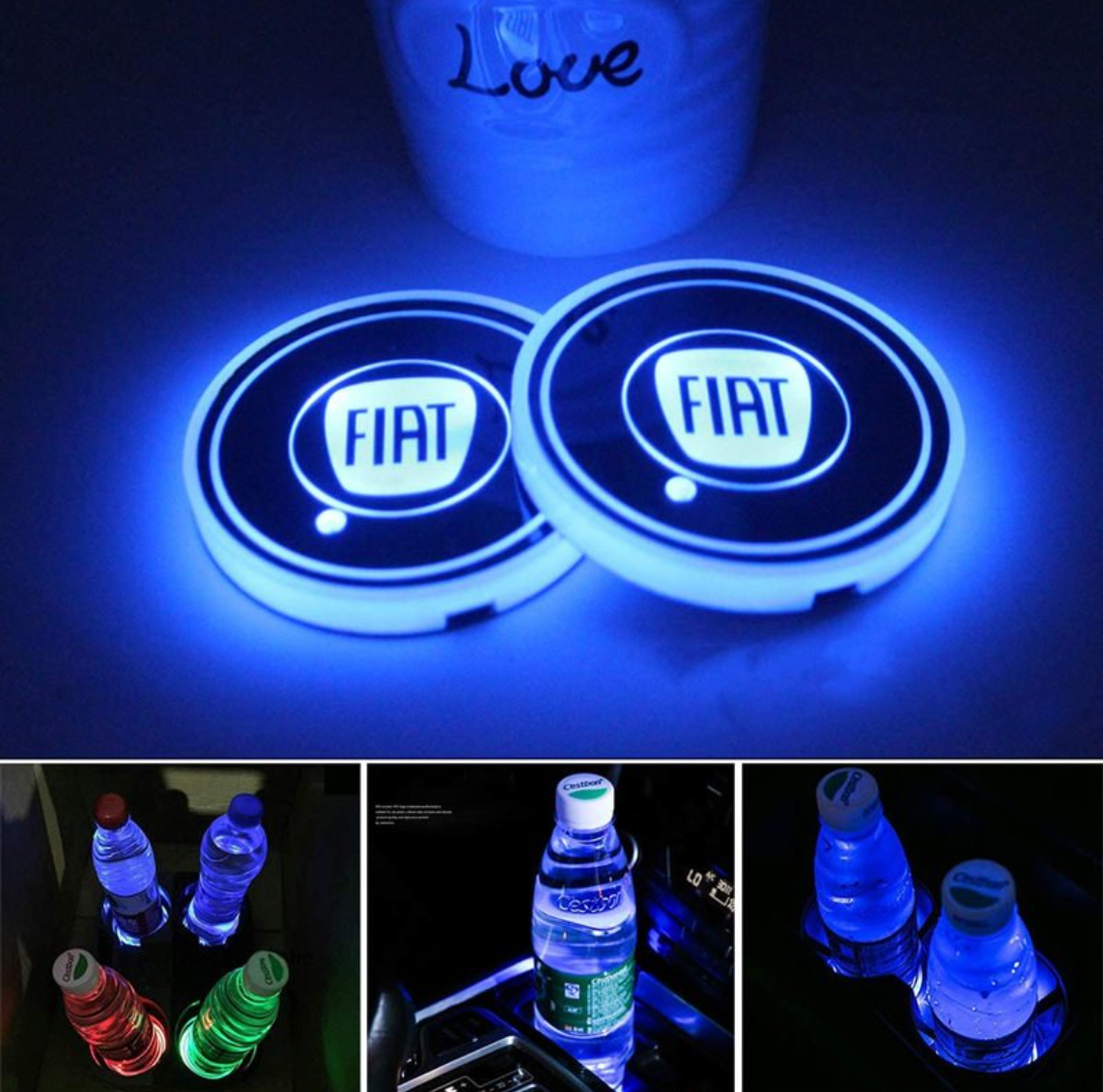 Discos LED de ambiente para interiores personalizados